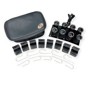 T3 Black Hair Rollers Set
